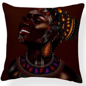 Gorgeous Colorful African Queen Pillowcase